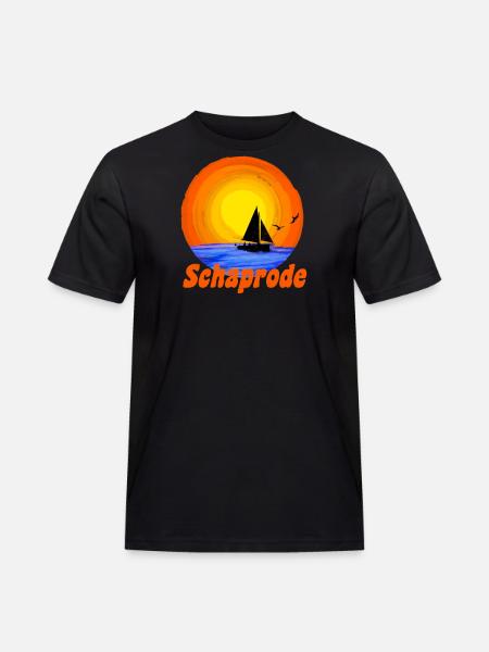 Schaprode - Männer Workwear T-Shirt - Schwarz
