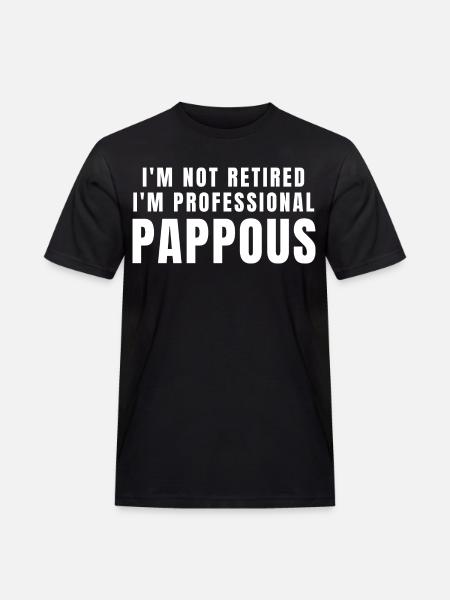 Pappous. Pappous gift - Men's Workwear T-Shirt - black