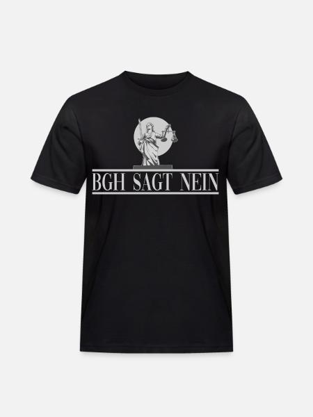 BGH Sagt Nein - Männer Workwear T-Shirt - Schwarz