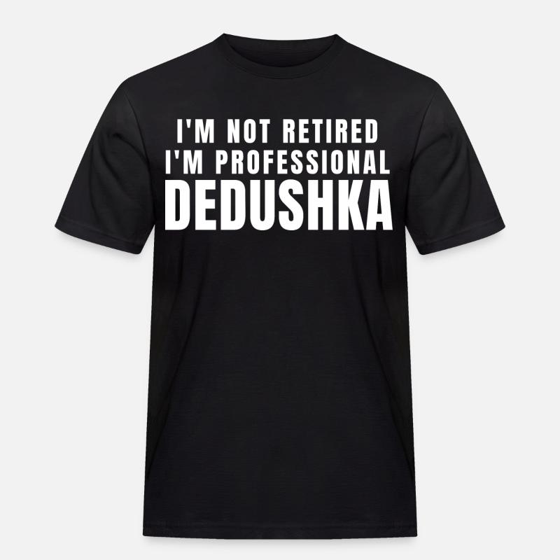 Deduschka. Dedushka Geschenk - Männer Workwear T-Shirt - Schwarz