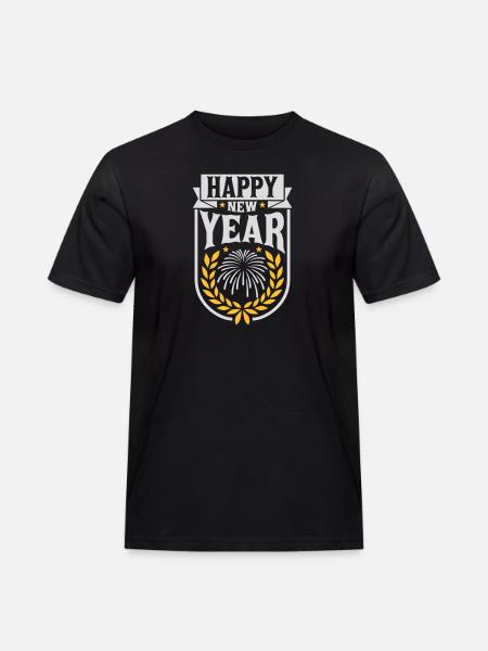Citation Bonne année - T-shirt Workwear homme - noir