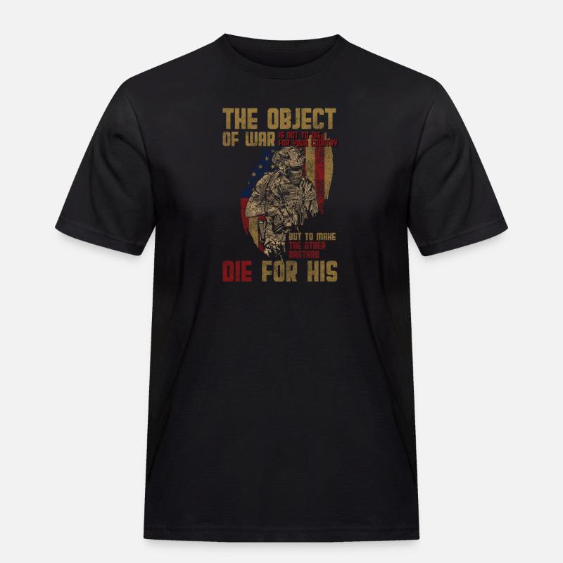 Krieg Flagge Sieg Demonstration - Männer Workwear T-Shirt - Schwarz