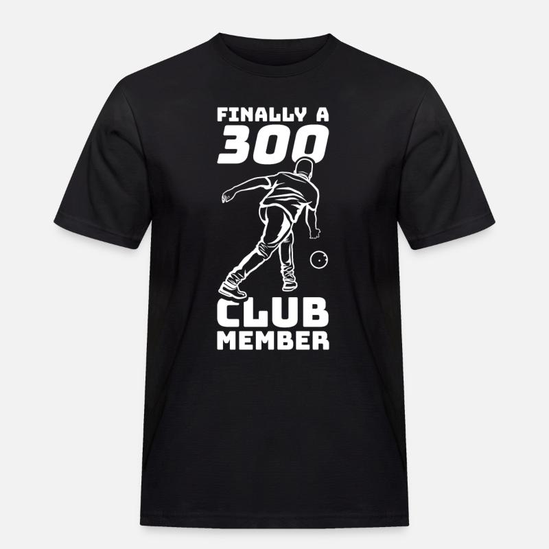 Lustiger Bowling Spruch - Männer Workwear T-Shirt - Schwarz