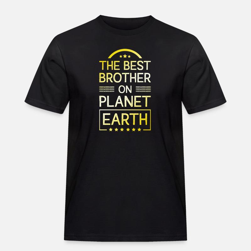Bester Bruder Zitat - Männer Workwear T-Shirt - Schwarz