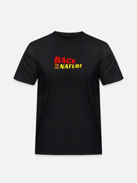 Tilbage til naturen - Herre Workwear T-Shirt - sort
