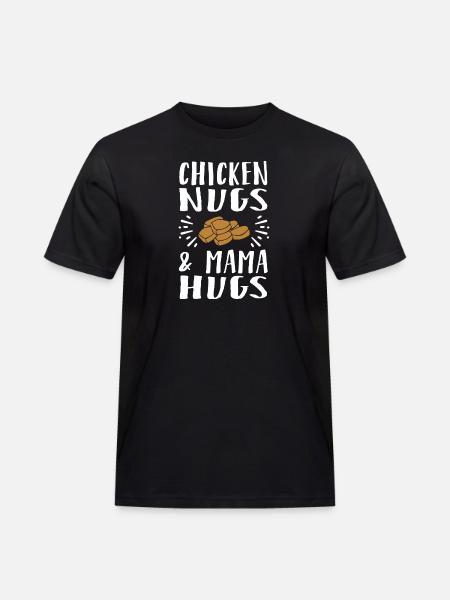 Chicken Nugs & Mama Hugs - Men's Workwear T-Shirt - black