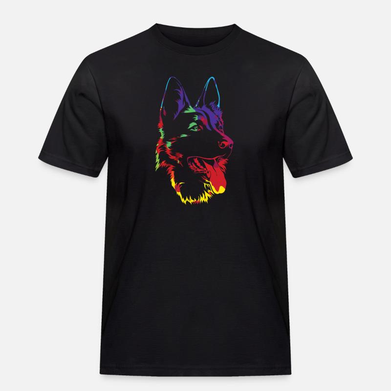 Schäferhund - deutscher Schäferhund - Geschenk - Männer Workwear T-Shirt - Schwarz