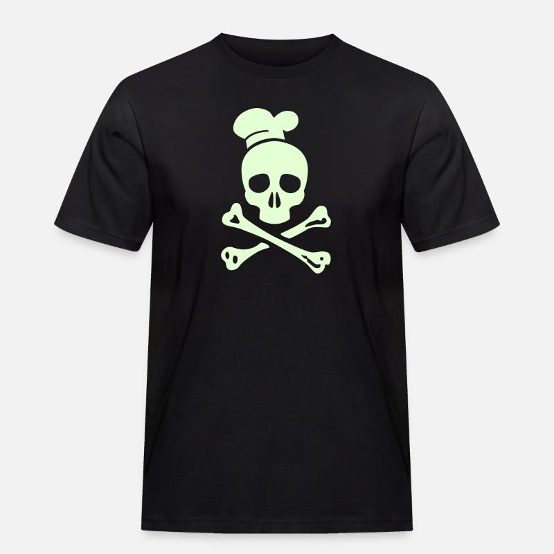 cannibal cook vector - Männer Workwear T-Shirt - Schwarz