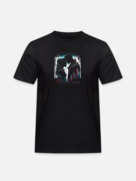 cyberpunk couple - Men's Workwear T-Shirt - black