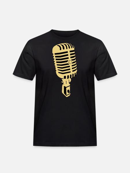 microphone - T-shirt Workwear homme - noir