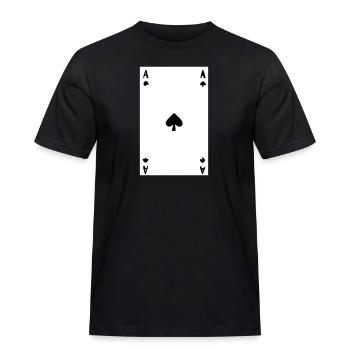 Ass Blatt - Bild - Männer Workwear T-Shirt - Schwarz - Vorne - AI Model Male 178 light (178cm)