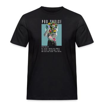 Pro Choice - Frauenrechte - Männer Workwear T-Shirt - Schwarz - Vorne - AI Model Male 178 light (178cm)