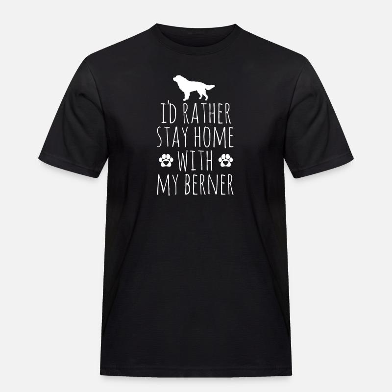 Berner Sennenhund - Männer Workwear T-Shirt - Schwarz