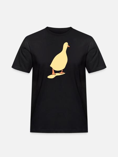 Entenvogel 3 - Männer Workwear T-Shirt - Schwarz