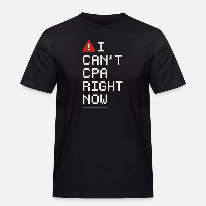 Buchhaltungsstudent Cpa Im Training Excel -witze - Männer Workwear T-Shirt - Schwarz