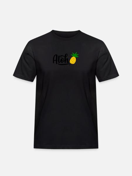 Aloha Pineapple - Men's Workwear T-Shirt - black