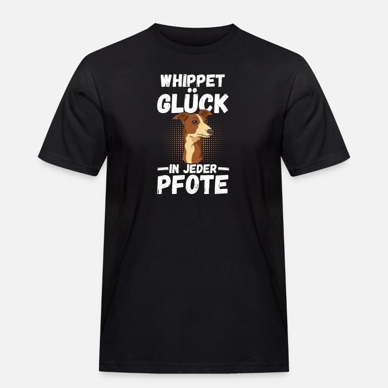 Hund Whippet - Männer Workwear T-Shirt - Schwarz