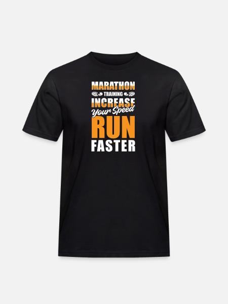 Marathon Sport Jogging Triathlete - Men's Workwear T-Shirt - black