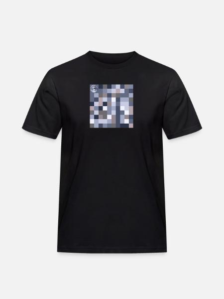 Pi mit Erdkugel - Männer Workwear T-Shirt - Schwarz