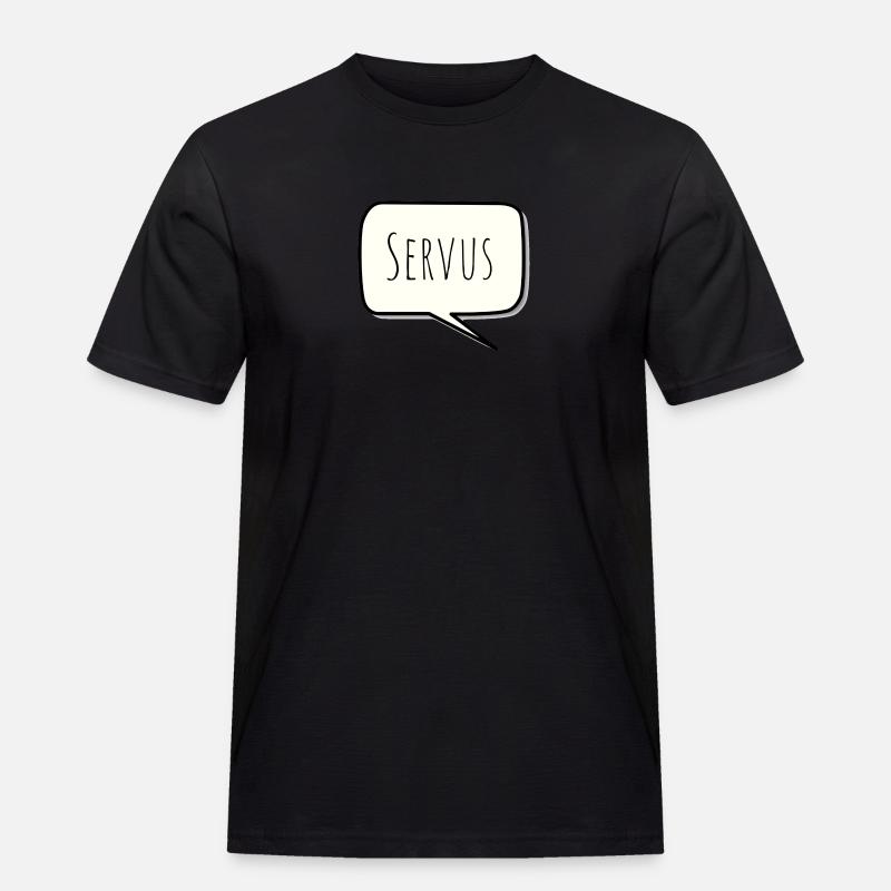 Servus - Männer Workwear T-Shirt - Schwarz