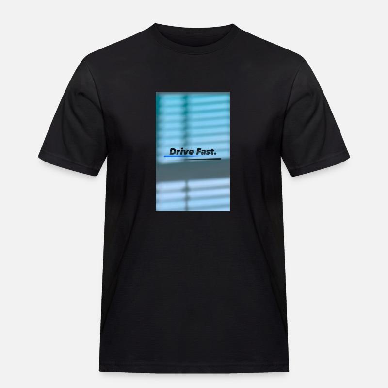 DriveFast - Männer Workwear T-Shirt - Schwarz