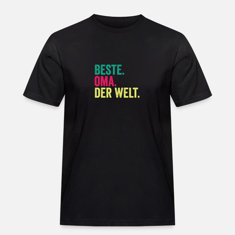 Großmutter Oma - Männer Workwear T-Shirt - Schwarz