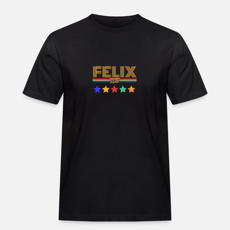 Felix - Männer Workwear T-Shirt - Schwarz