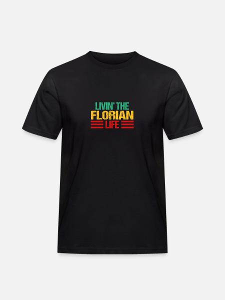 Florian - Men's Workwear T-Shirt - black