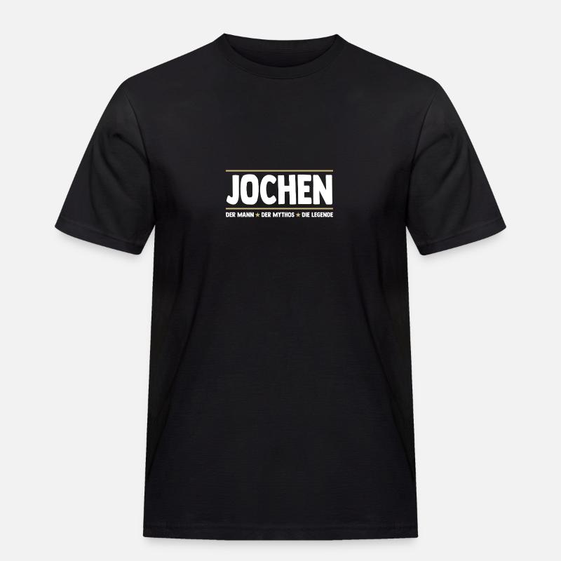 Jochen - Männer Workwear T-Shirt - Schwarz