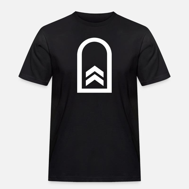 Master sergeant white - Men's Workwear T-Shirt - black