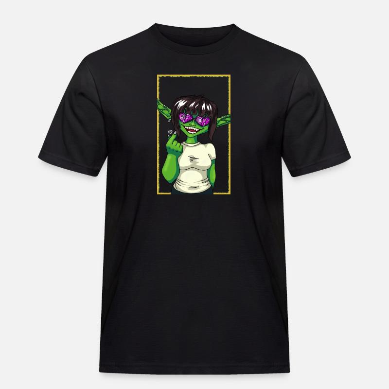 Goblin - Männer Workwear T-Shirt - Schwarz