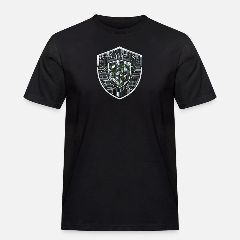 Digital Shield Protocol - Men's Workwear T-Shirt - black