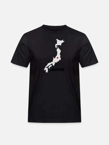 japan3 - Männer Workwear T-Shirt - Schwarz