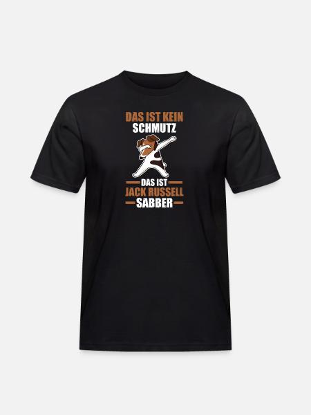Hund Jack Russell - Männer Workwear T-Shirt - Schwarz