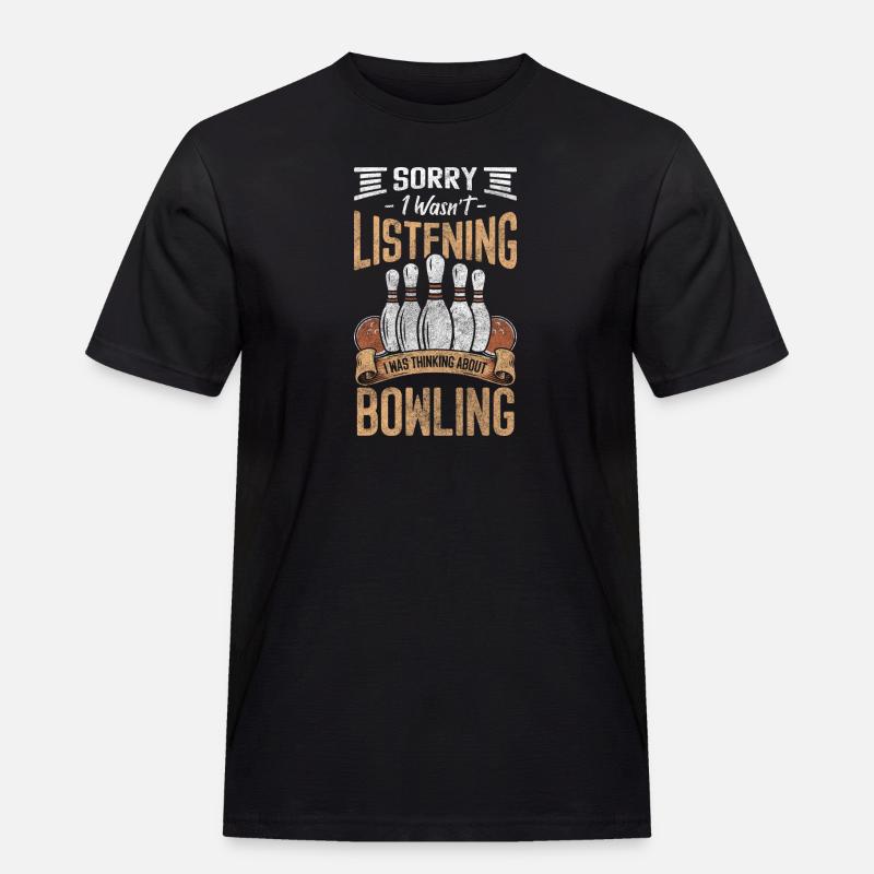 Bowler Bahn Freizeit - Männer Workwear T-Shirt - Schwarz