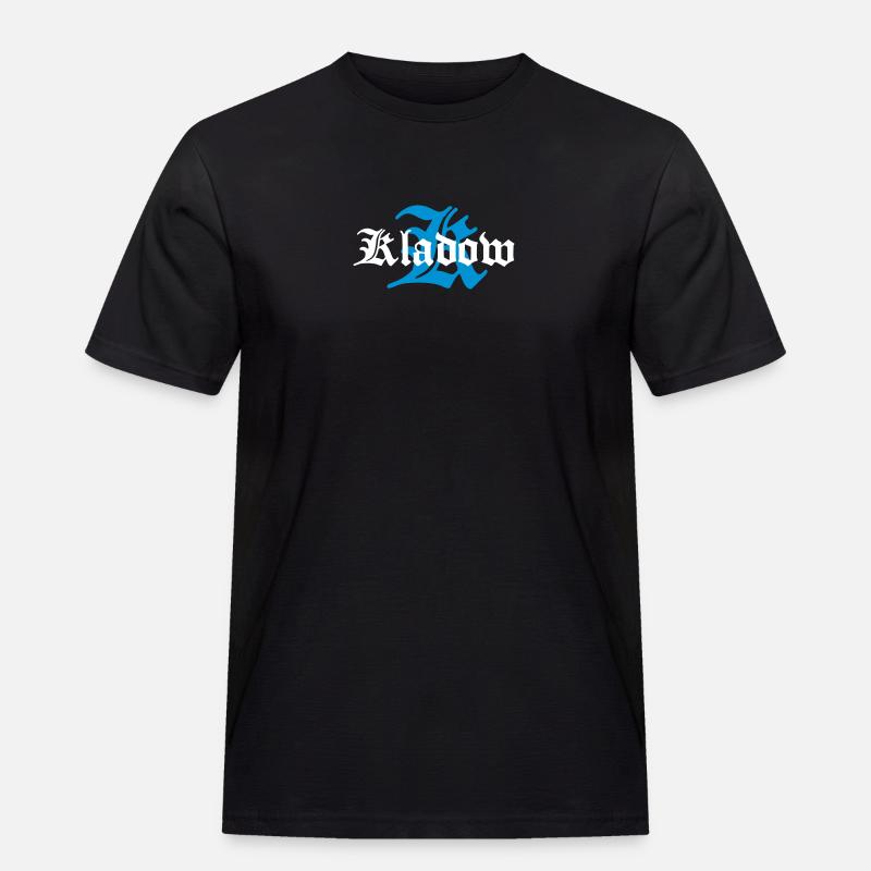 kladow - Männer Workwear T-Shirt - Schwarz