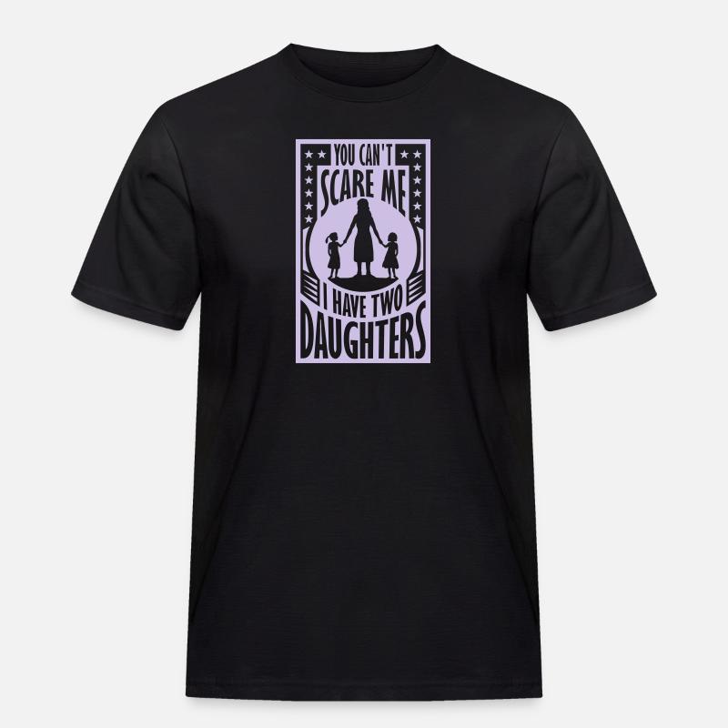I have two daughters - Men's Workwear T-Shirt - black