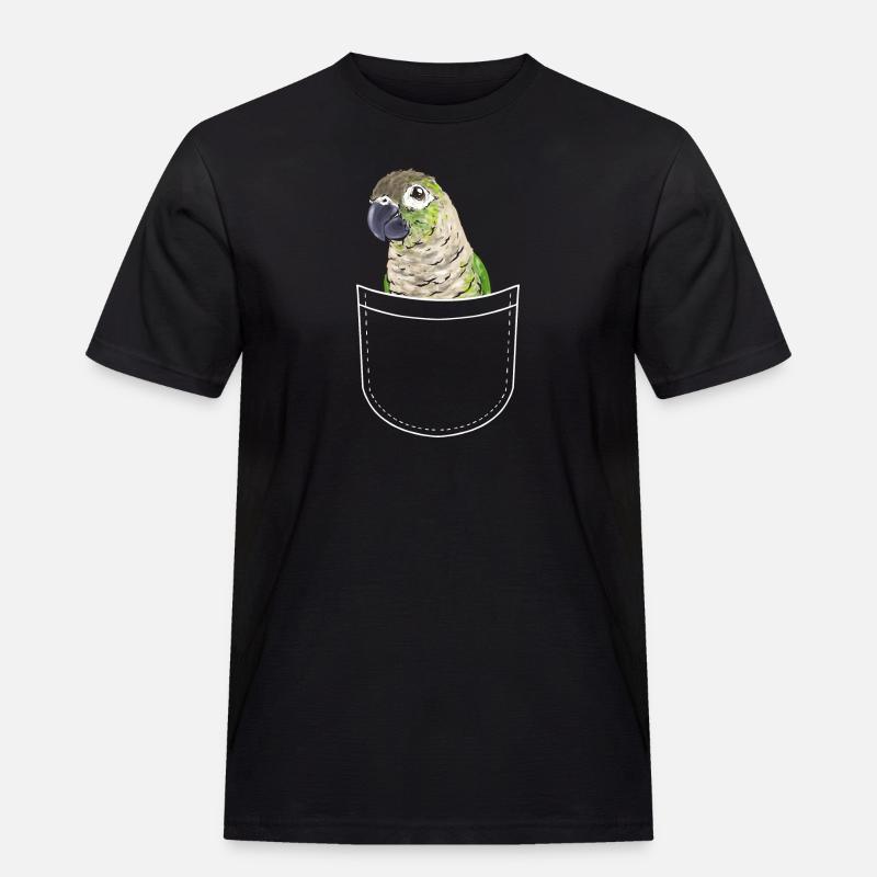 Molinasittich Papagei Vogel Sittich - Männer Workwear T-Shirt - Schwarz