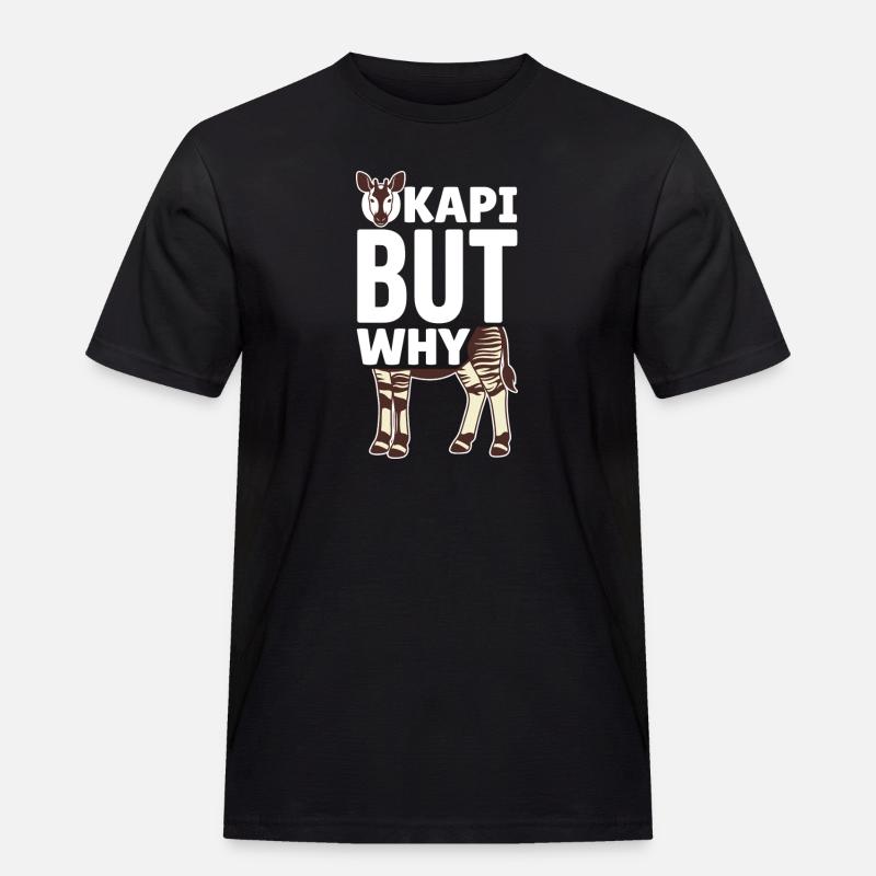 Okapi-liebhaber Okapi-tier Seltene Tierweltliebe - Männer Workwear T-Shirt - Schwarz