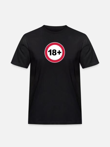 18th / 18th birthday. / 18+ - Men's Workwear T-Shirt - black