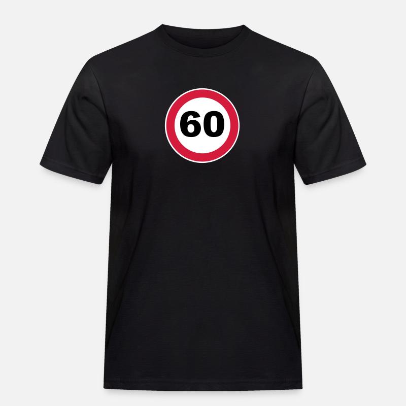 60th birthday - Men's Workwear T-Shirt - black