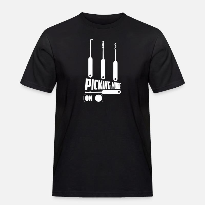 Picking Mode On Lockpicker Locksmith - Men's Workwear T-Shirt - black
