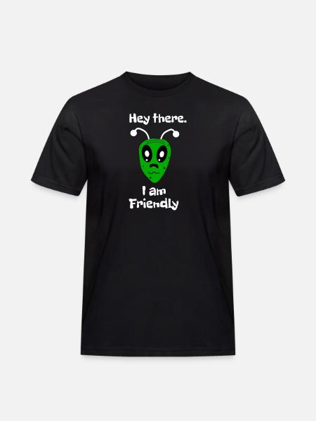 Hey there I'm friendly - Men's Workwear T-Shirt - black