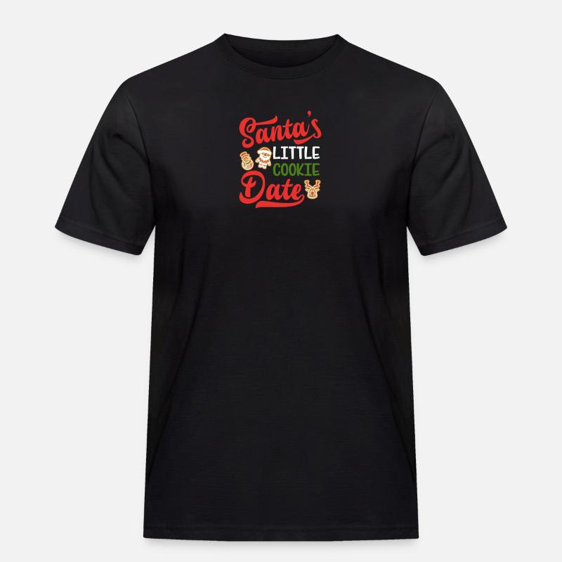 Sankt kleines Plätzchen-Datum - Männer Workwear T-Shirt - Schwarz