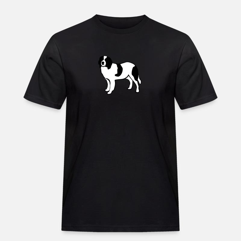 Landseer - Männer Workwear T-Shirt - Schwarz