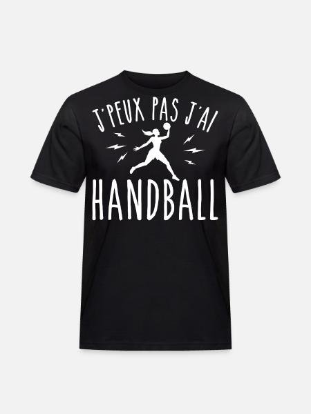 I can't I have handball humor sport - Men's Workwear T-Shirt - black
