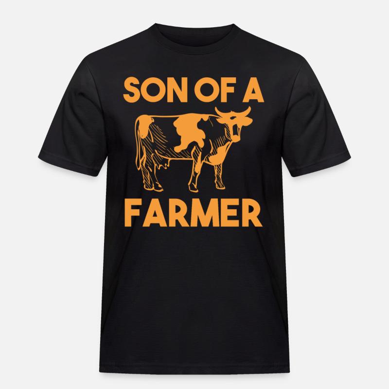 Bauer Lustig - Männer Workwear T-Shirt - Schwarz
