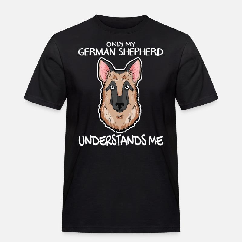 Deutscher Schäferhund - Männer Workwear T-Shirt - Schwarz