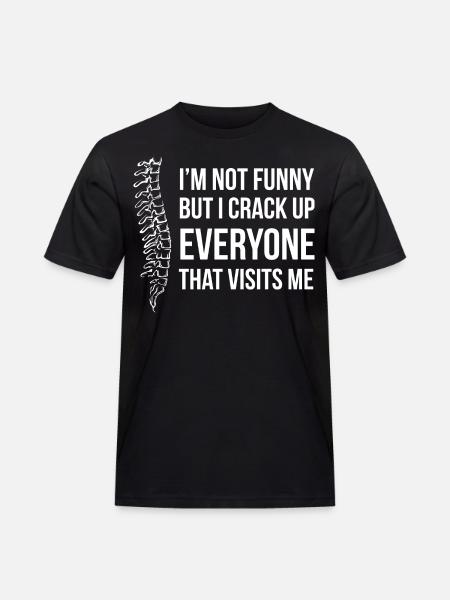 Physiotherapist Chiropractor Physiotherapy - Men's Workwear T-Shirt - black