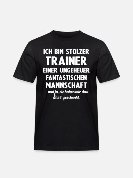Lustiges Trainer Geschenk - Männer Workwear T-Shirt - Schwarz